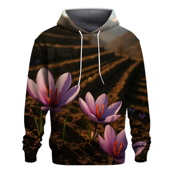Saffron Crocus In Mountain Terrace Field designer hoodies