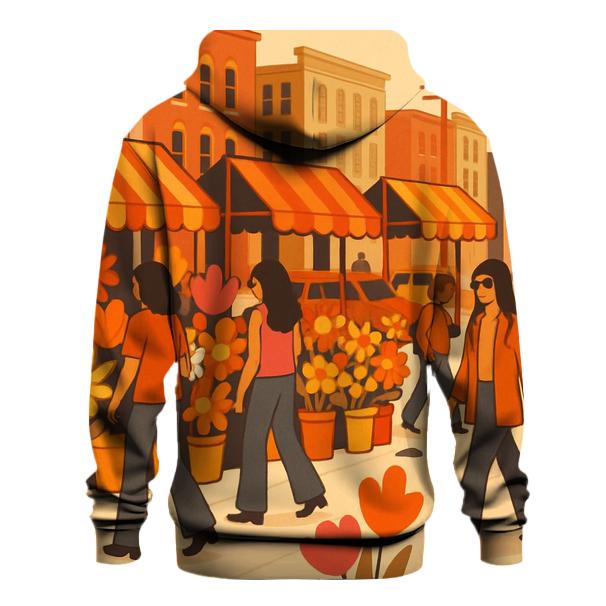 Funky Flower Market Stroll custom hoodies