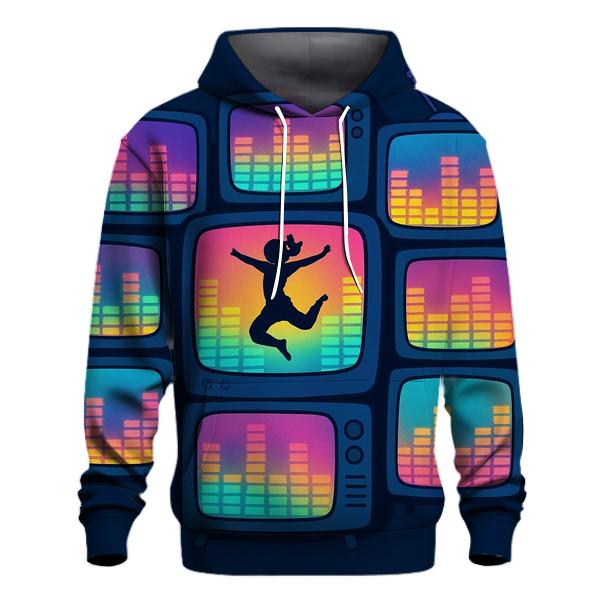 Retro TV Dance Spectrum zip-up hoodies