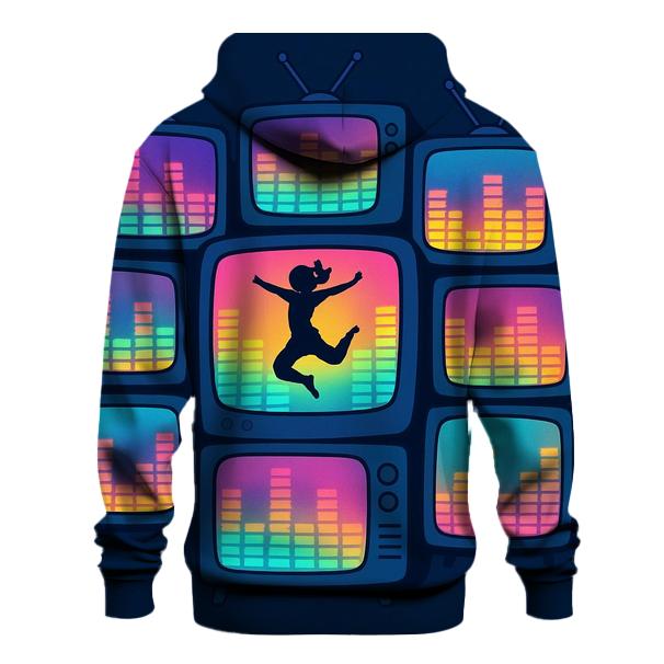 Retro TV Dance Spectrum zip-up hoodies