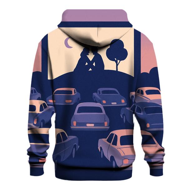 Starlit Drive In Cinema lightweight hoodies