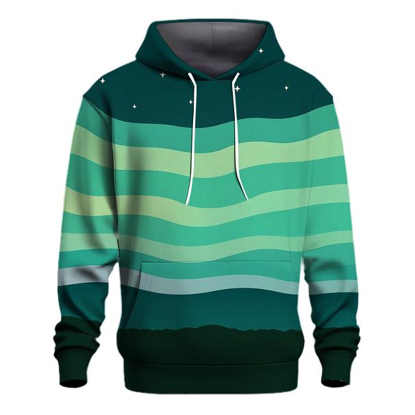 Aurora Horizon Banding zip-up hoodies