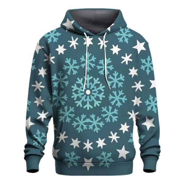 Crystal Snow Star Mandala premium hoodies
