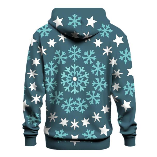 Crystal Snow Star Mandala premium hoodies