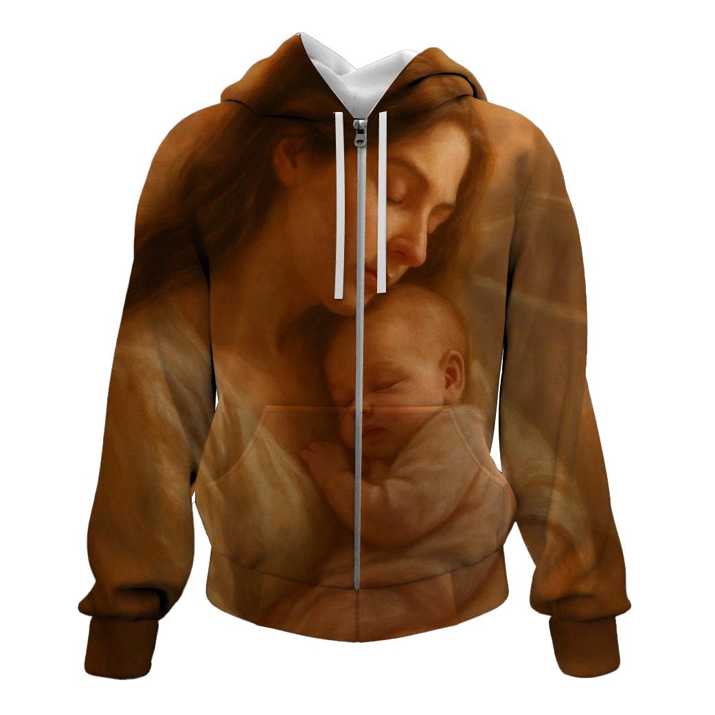 Her Heartbeat Before Words printed hoodies