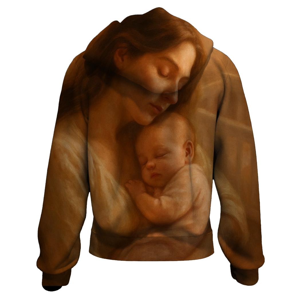 Her Heartbeat Before Words printed hoodies