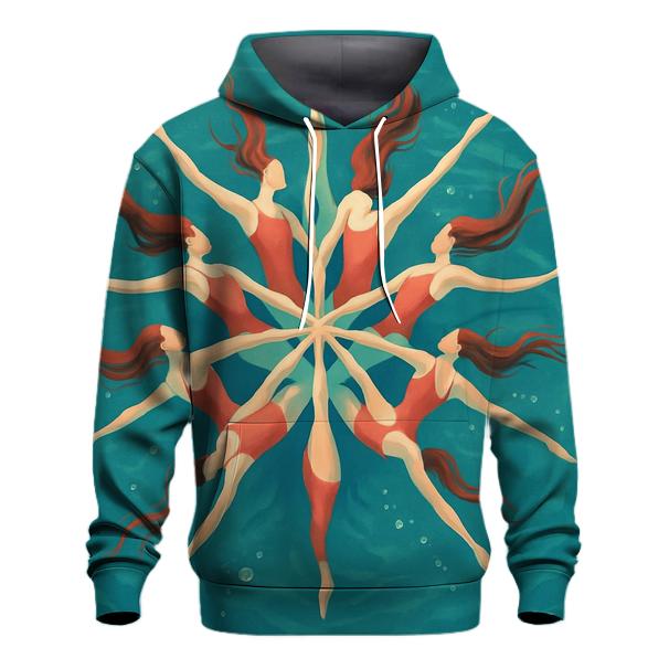 Underwater Synchronized Swimming Bloom pullover hoodies