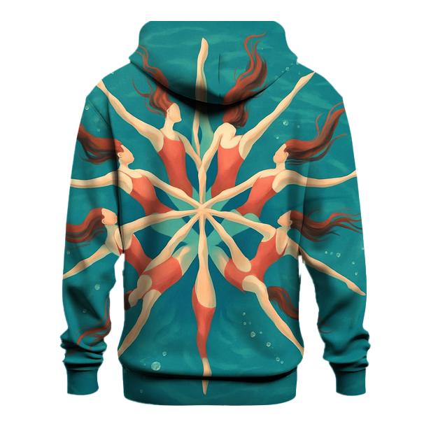 Underwater Synchronized Swimming Bloom pullover hoodies