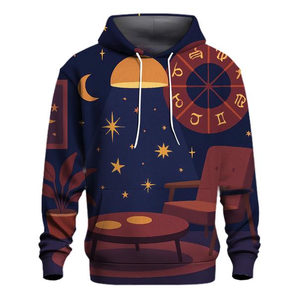 Cosmic Lounge Astrology Night printed hoodies