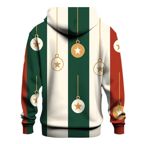 Twinkling Bauble Stripes designer hoodies