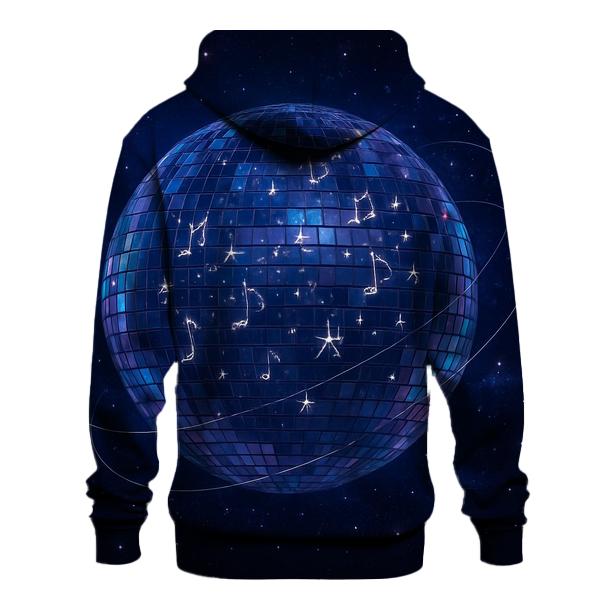 Disco Constellation Sphere printed hoodies