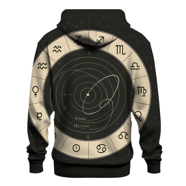 Zodiac Retrograde Orbit Diagram designer hoodies