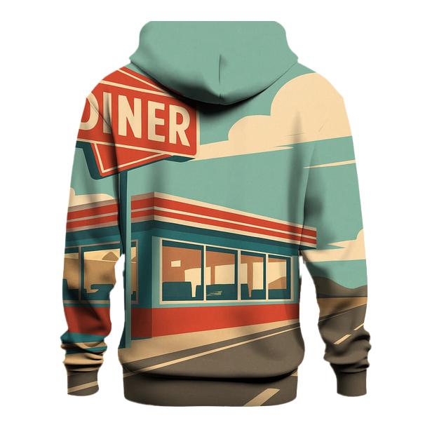 Retro Roadside Diner Break lightweight hoodies