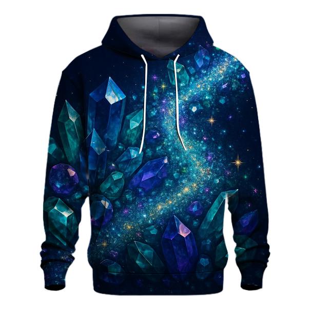 Celestial Gem Tides embroidered hoodies