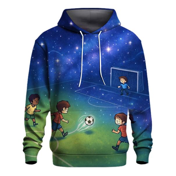 Youth Soccer Galaxy Field pullover hoodies