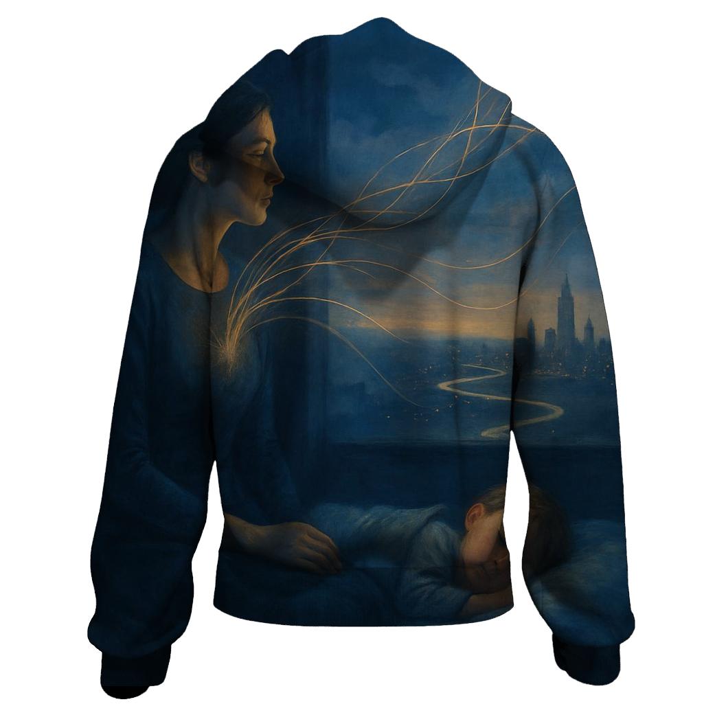 Threads Of Her Dream Woven Into Tomorrow embroidered hoodies
