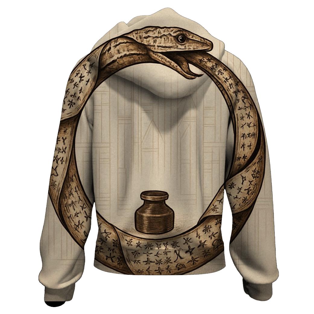 Library Of Endless Pages Ouroboros heavyweight hoodies