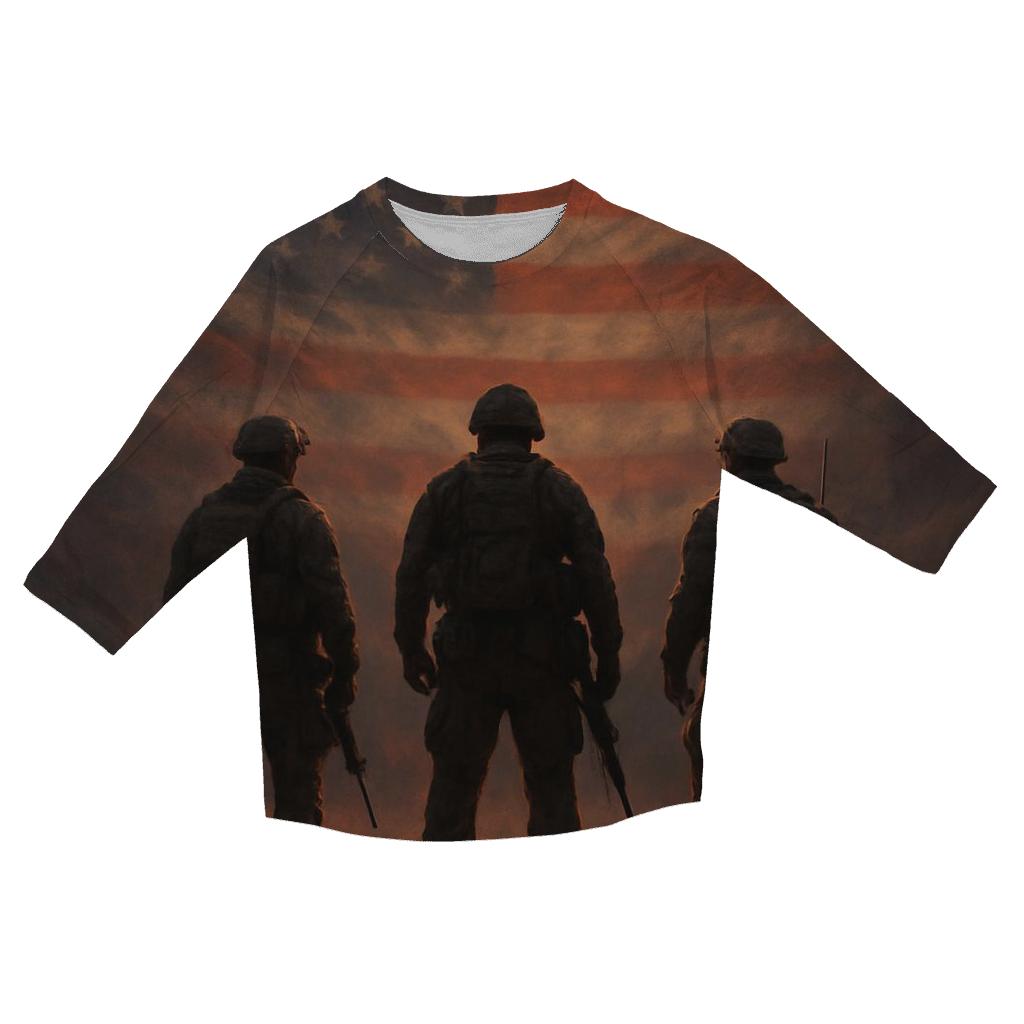 Guardians Of The Silent Ramparts trendy 3/4 sleeve tops