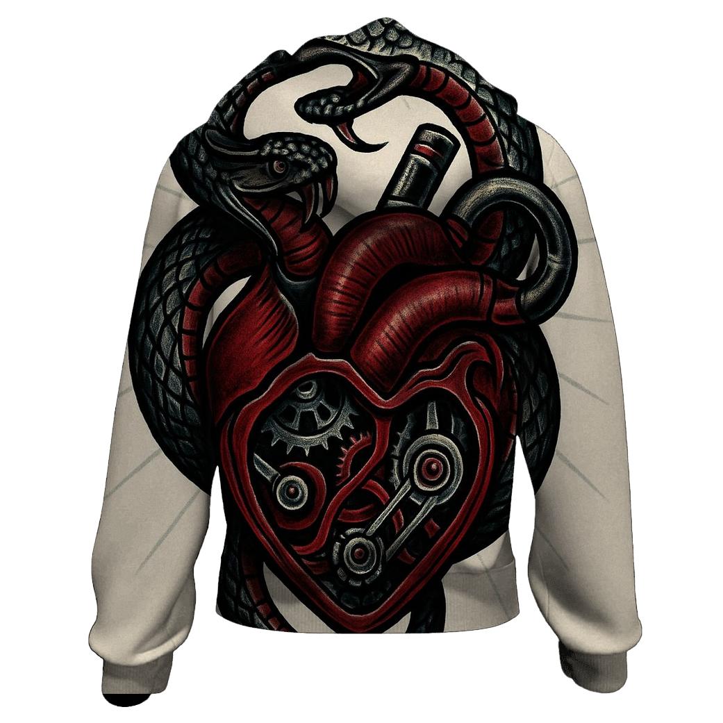 Mechanical Heart Ouroboros hoodies fashion