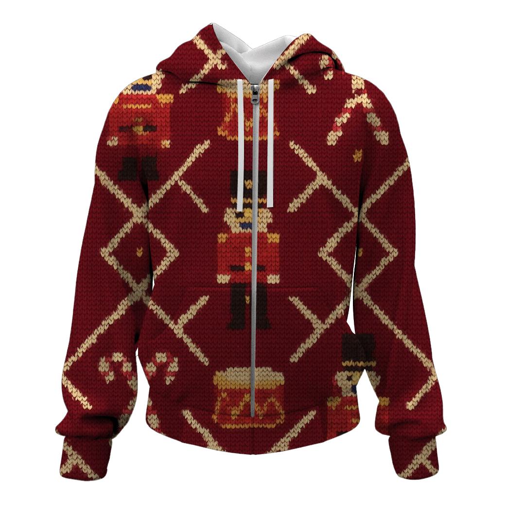 Nutcracker Drum Parade Lattice Design custom hoodies