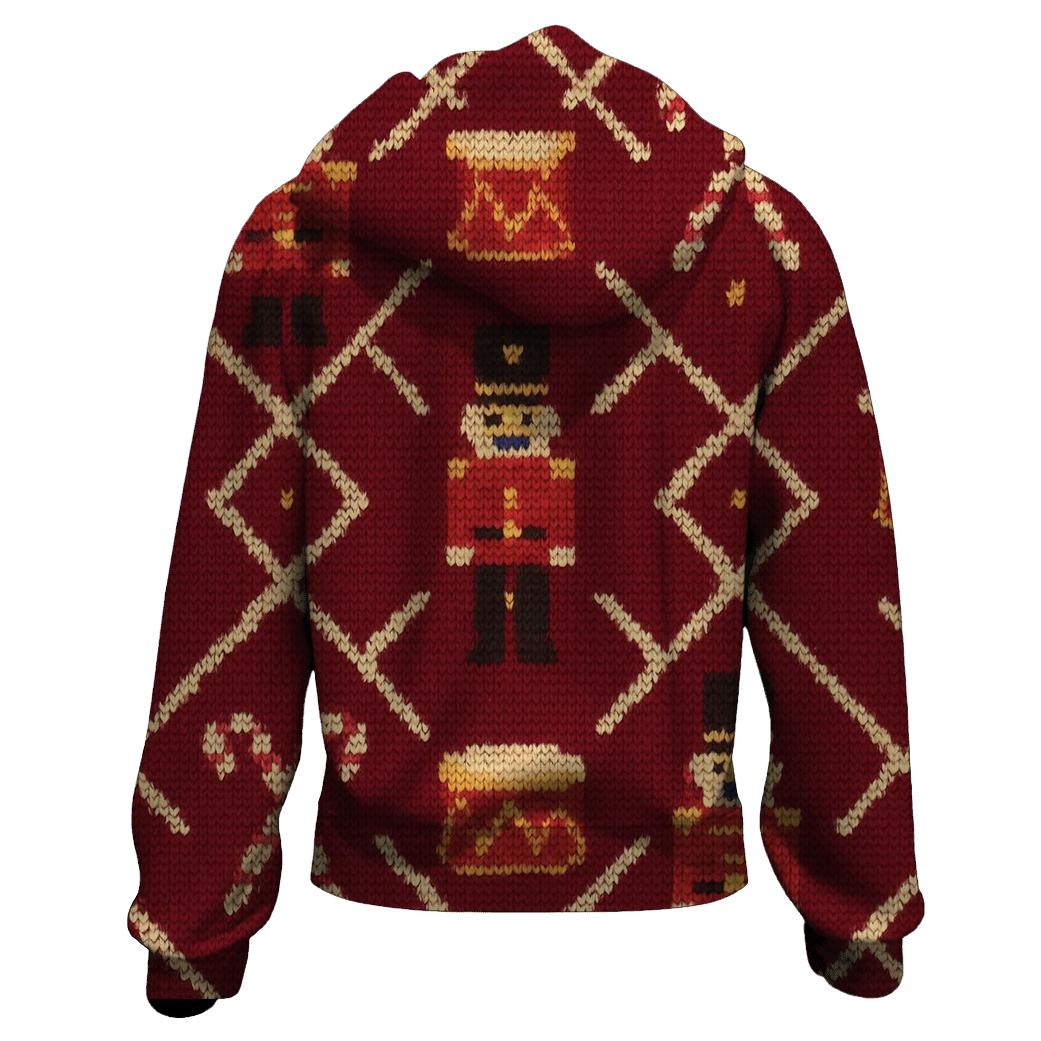 Nutcracker Drum Parade Lattice Design custom hoodies