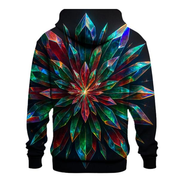 Prismatic Crystal Bloom hoodie designs