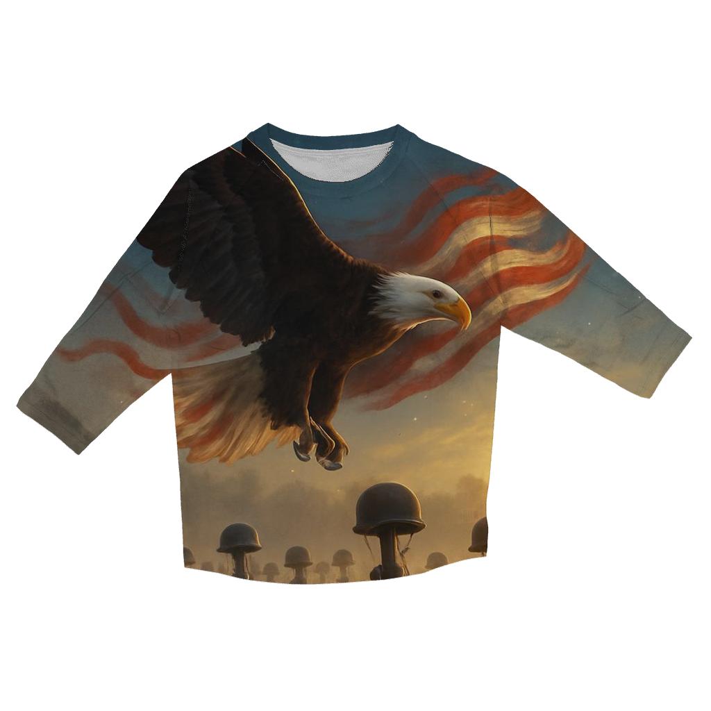 Eagles Oath Above The Fallen personalized 3/4 sleeve tees