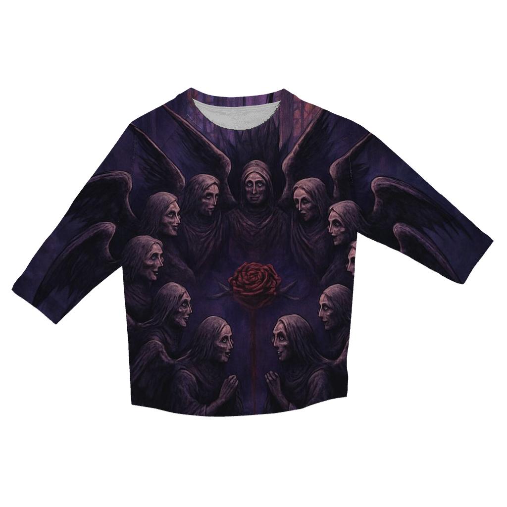 Midnight Choir Of The Fallen designer 3/4 sleeve blouses