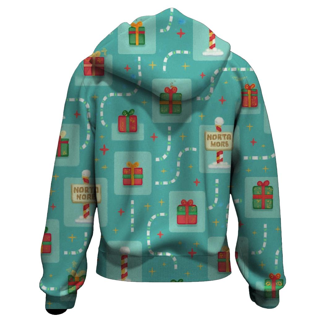 North Pole Signpost Tile Trail Design hoodie trends