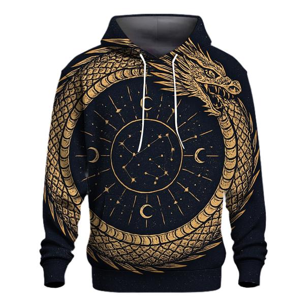 Celestial Circuit Ouroboros hoodies fashion