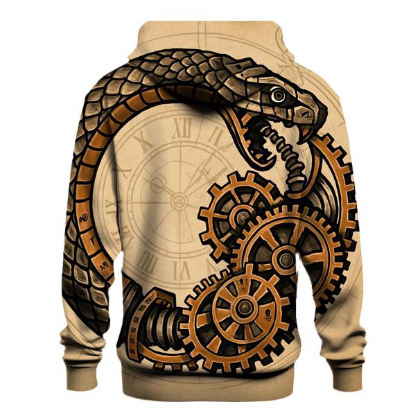 Clockwork Serpent Ouroboros heavyweight hoodies
