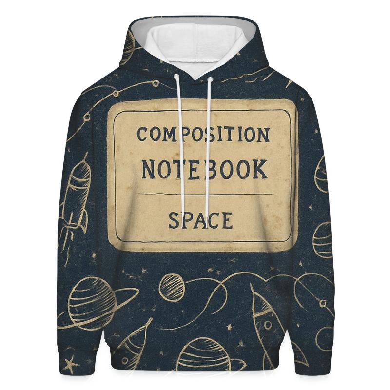 Faded Rocket Science Notebook Cover heavyweight hoodies