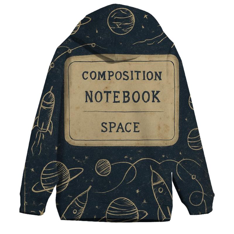 Faded Rocket Science Notebook Cover heavyweight hoodies