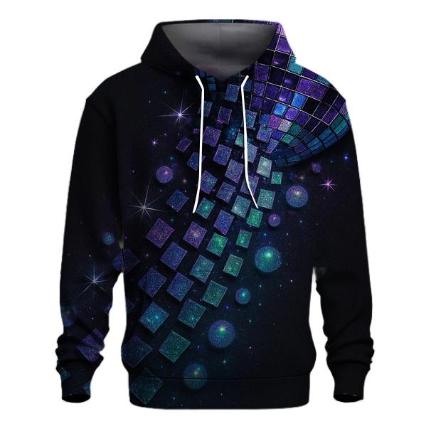 Iridescent Disco Cascade graphic hoodies