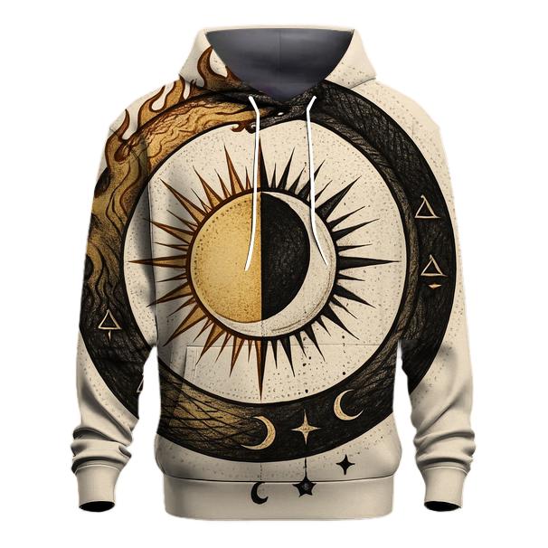 Alchemical Sun Moon Ouroboros lightweight hoodies