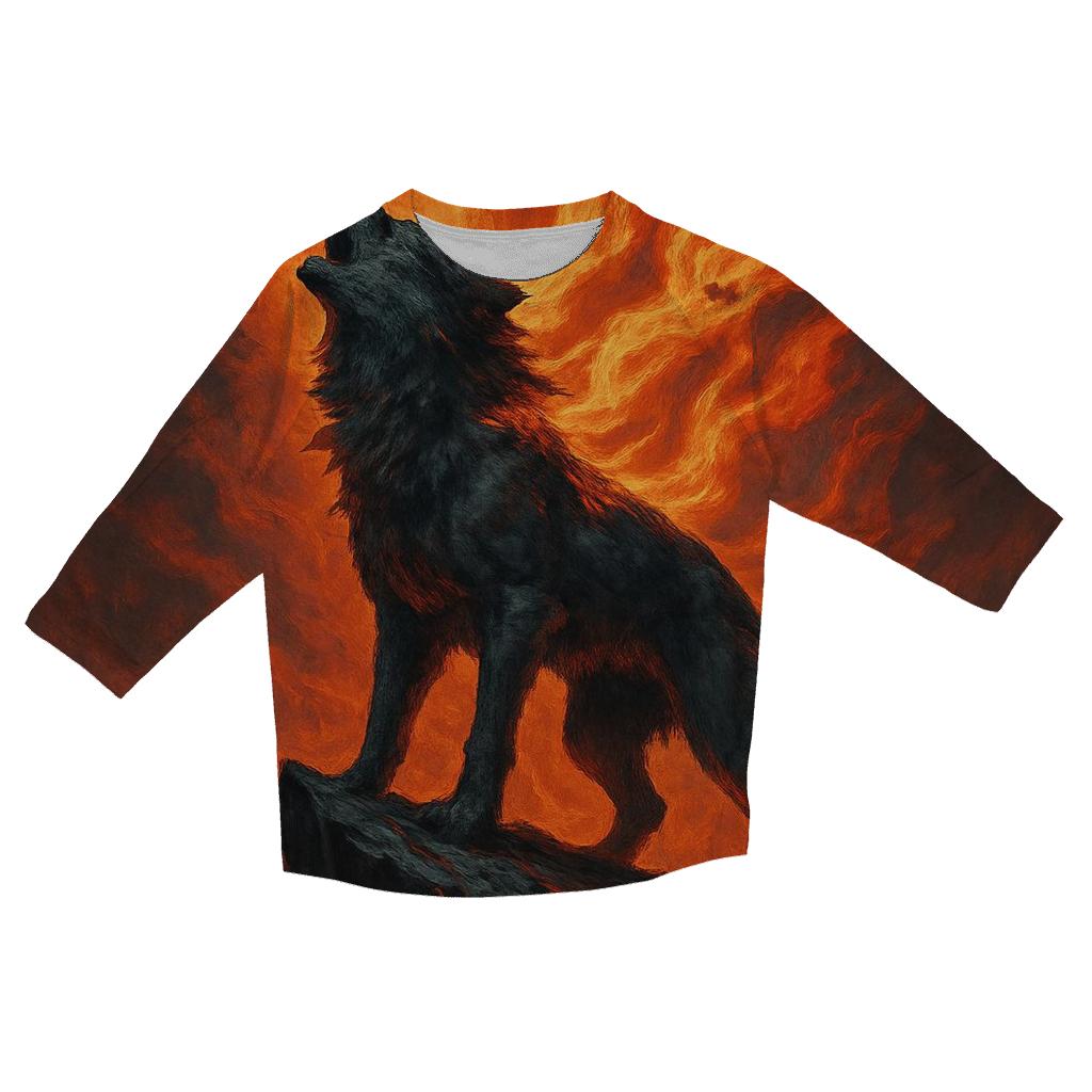 Volcanic Spirit Howl custom 3/4 sleeve shirts