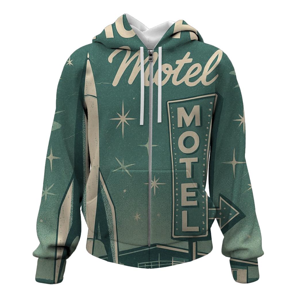 Midcentury Astro Lounge Poster heavyweight hoodies