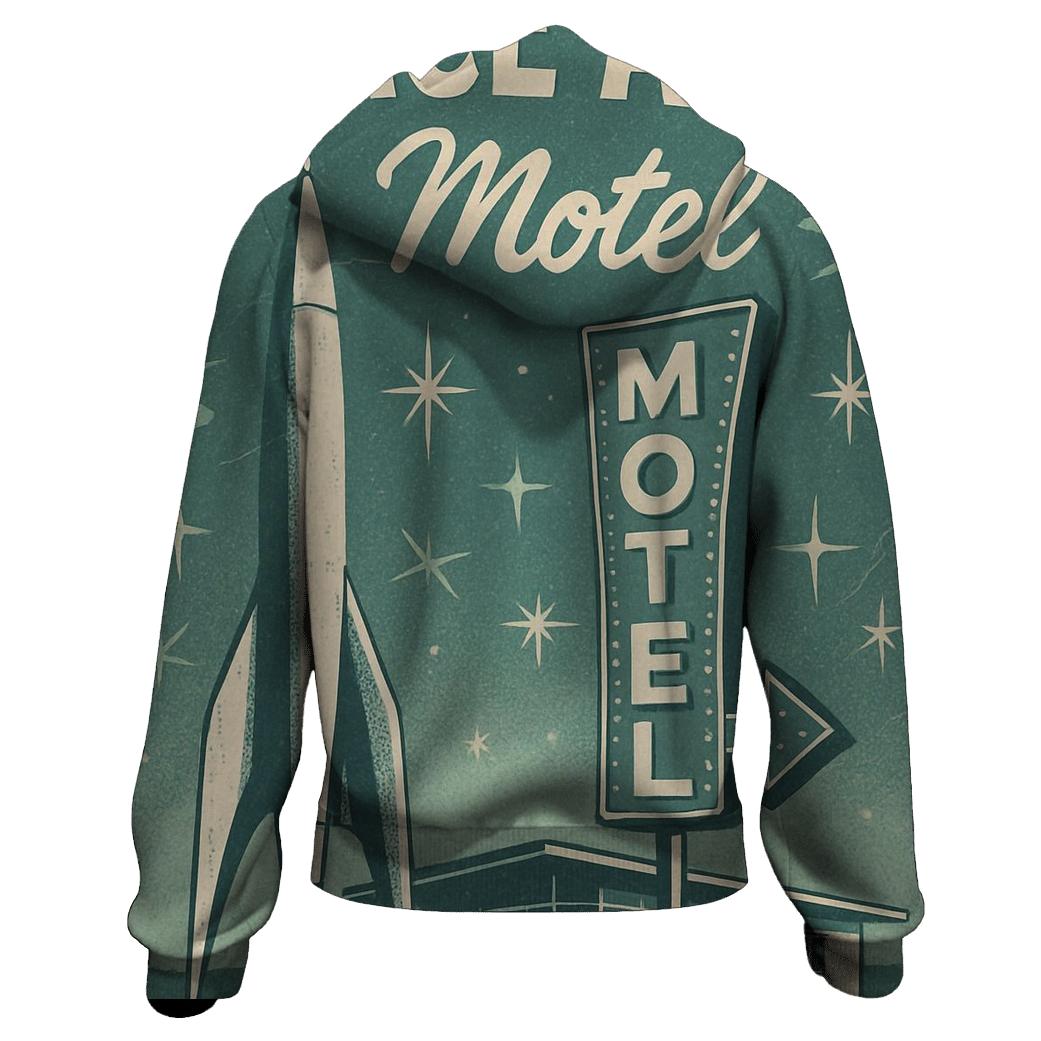 Midcentury Astro Lounge Poster heavyweight hoodies