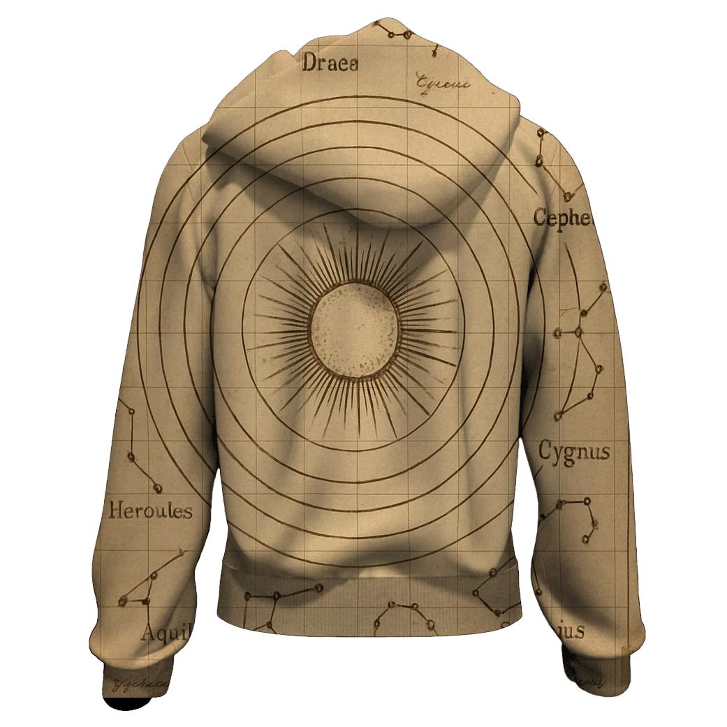 Sepia Star Chart Classroom Diagram hoodie styles