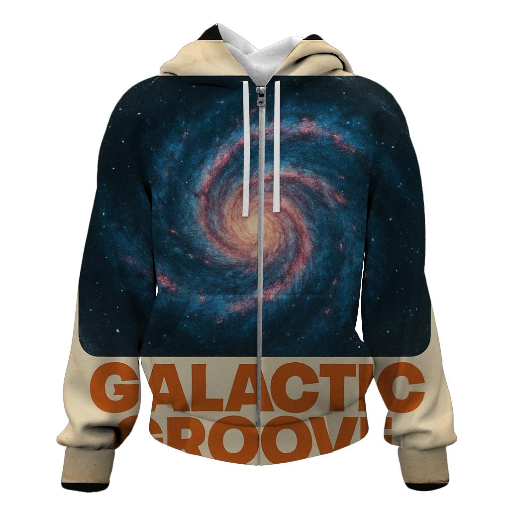 Retro Galaxy Record Store Cover premium hoodies