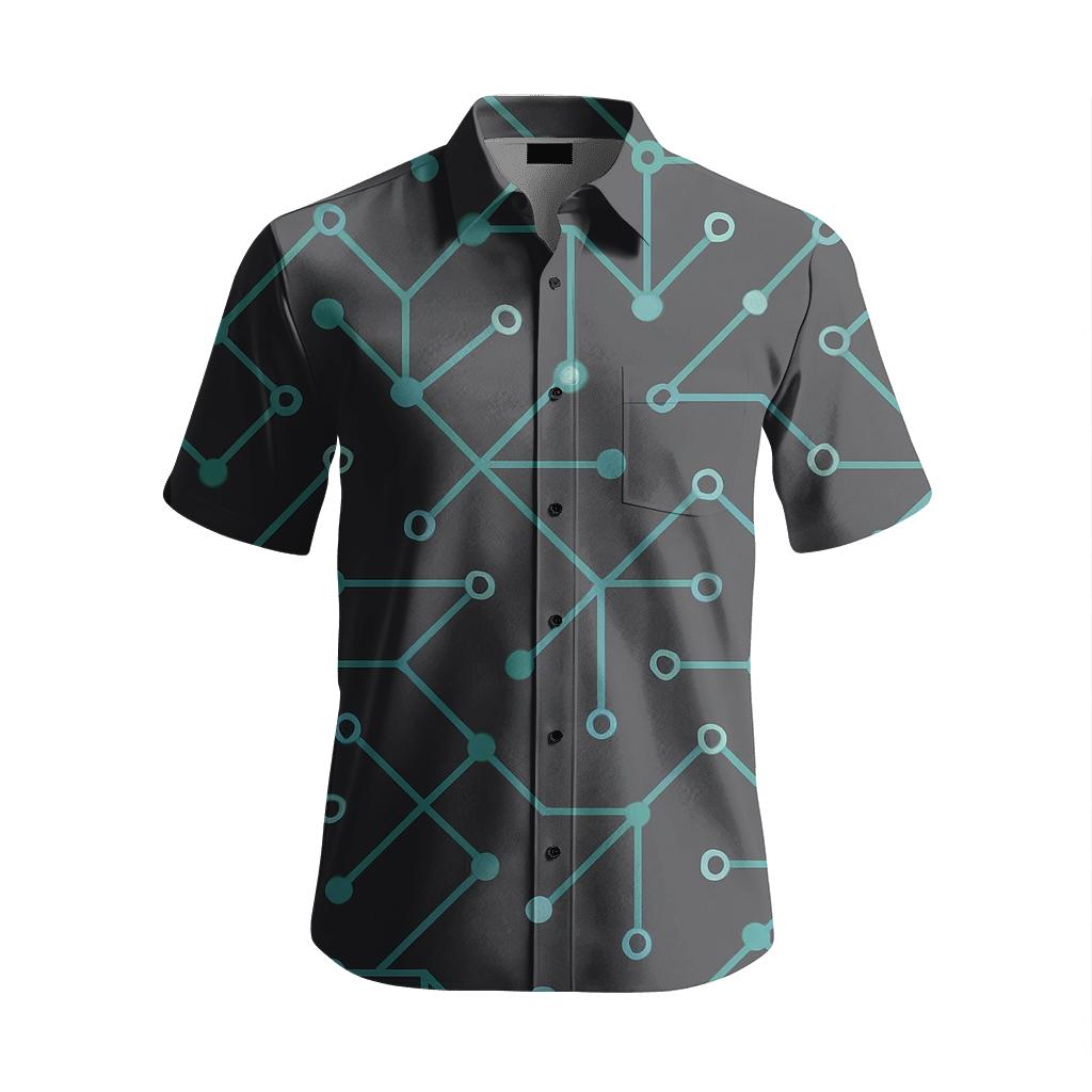 Stellar Circuit Geometric Repeat premium embroidered apparel