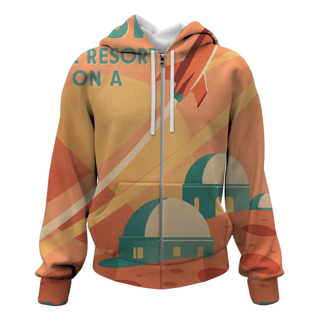 Atomic Age Planet Travel Poster hoodies fashion