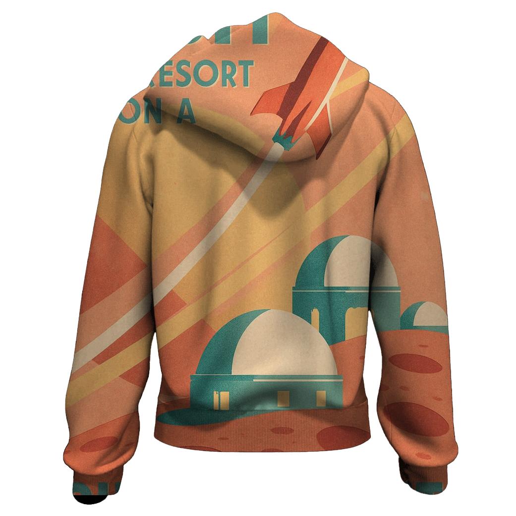 Atomic Age Planet Travel Poster hoodies fashion
