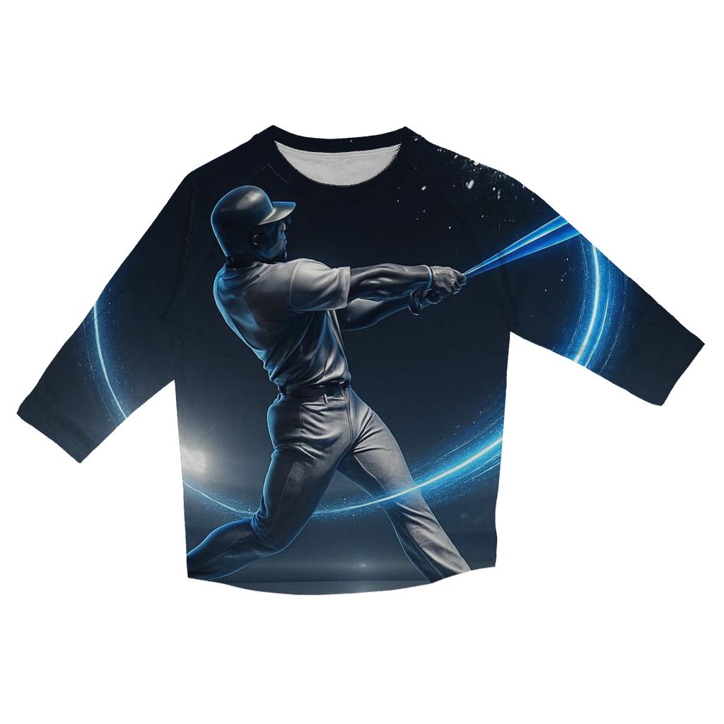 Halo Of The Home Run Arc fashion 3/4 sleeve shirts