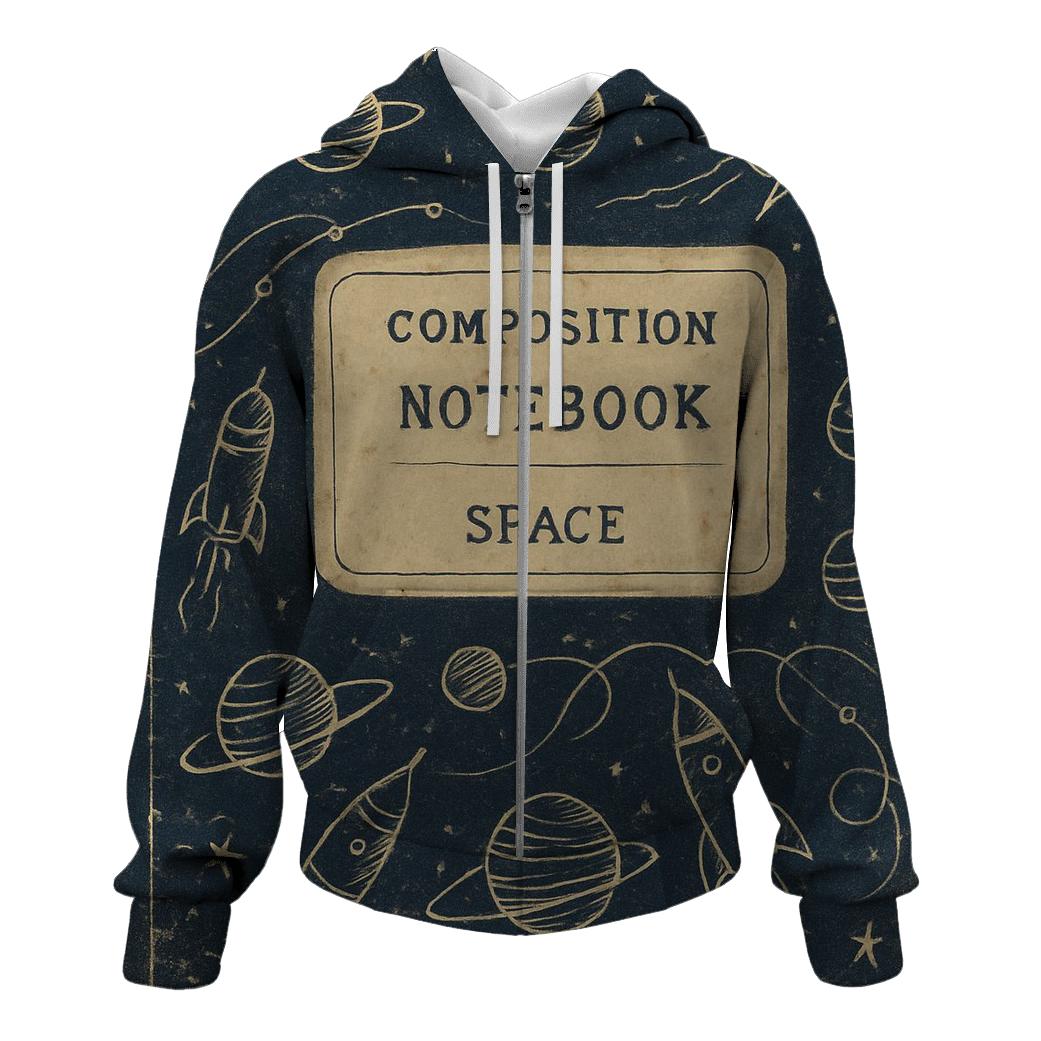 Faded Rocket Science Notebook Cover printed hoodies