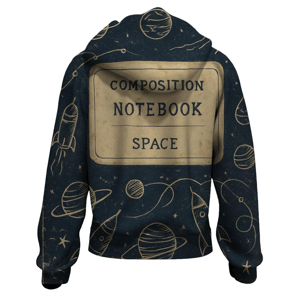 Faded Rocket Science Notebook Cover printed hoodies