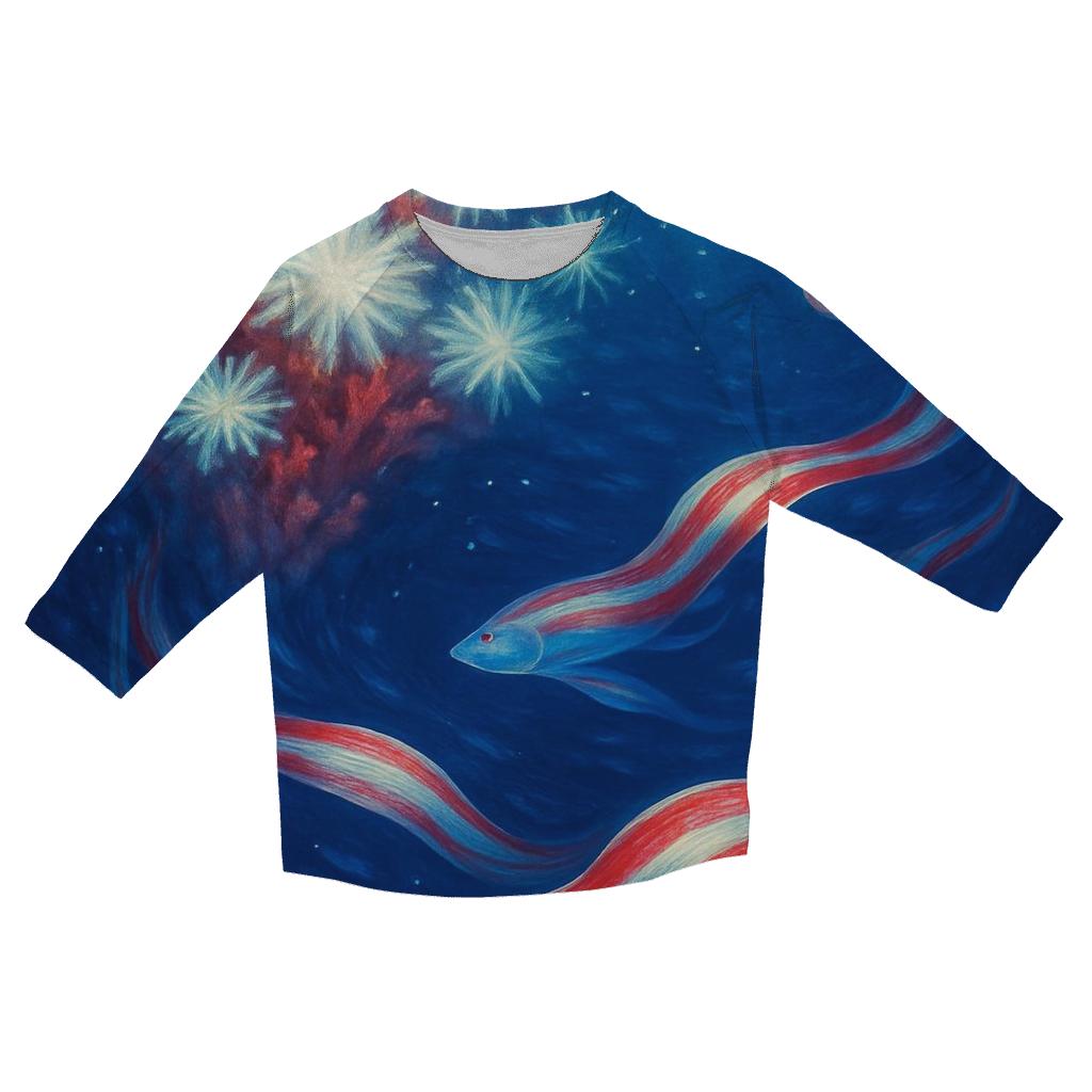 Star Spangled Reef personalized 3/4 sleeve tees