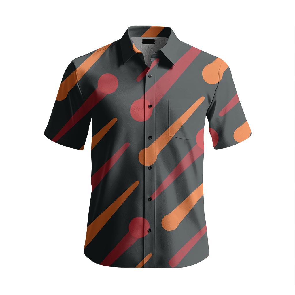 Meteor Trail Diagonal Toss branded embroidered shirts