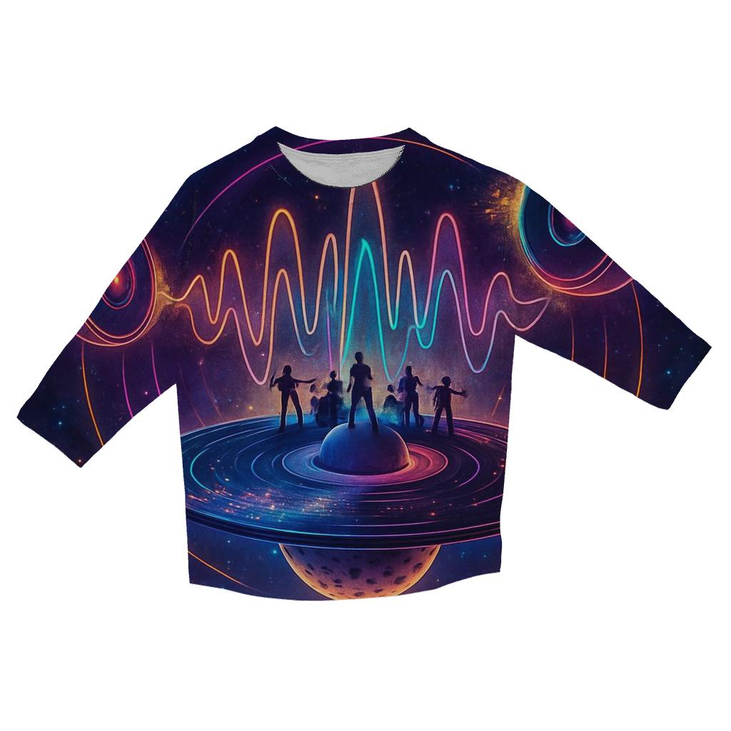 Orbiting Music Sanctuary fashion 3/4 sleeve shirts