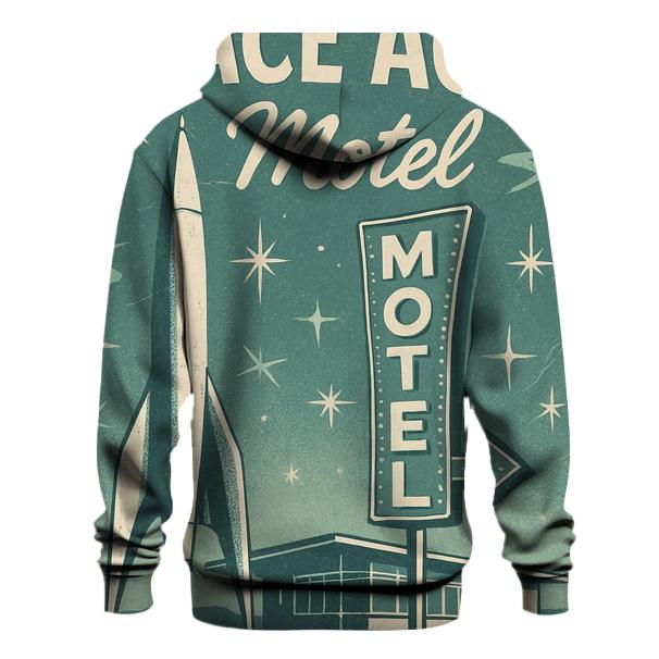 Midcentury Astro Lounge Poster zip-up hoodies